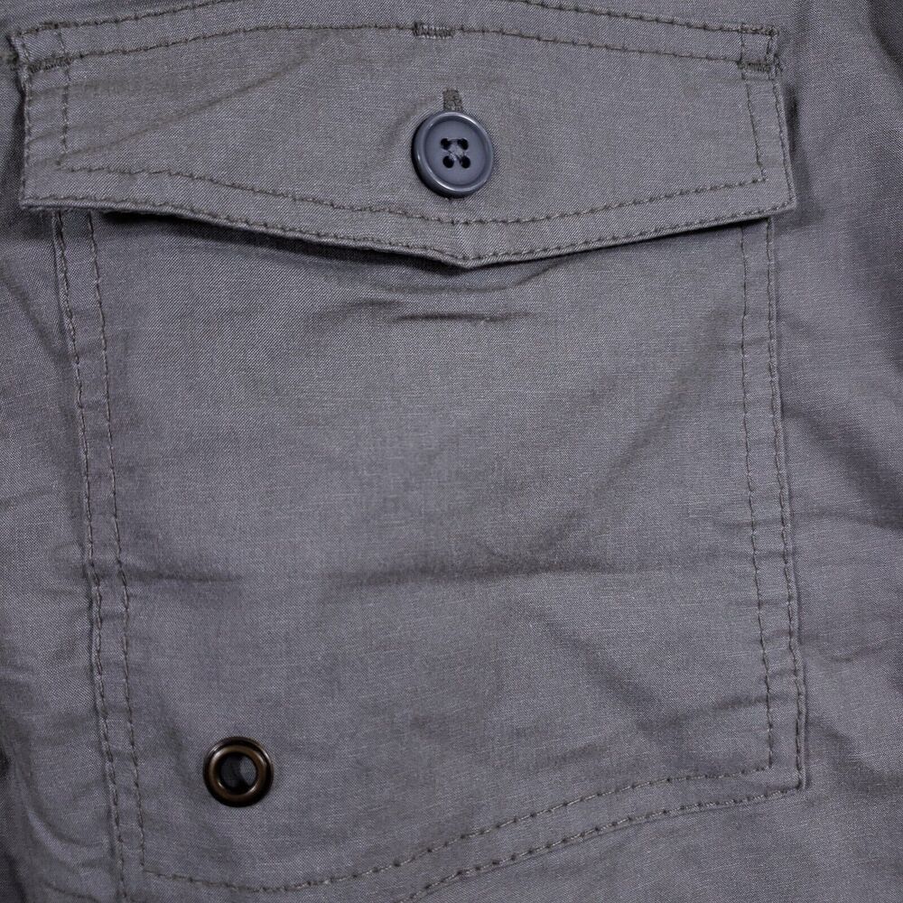 United By Blue Boardshorts Mens 36" Kingfisher Scallop Gray Organic Cotton Blend - Picture 9 of 11